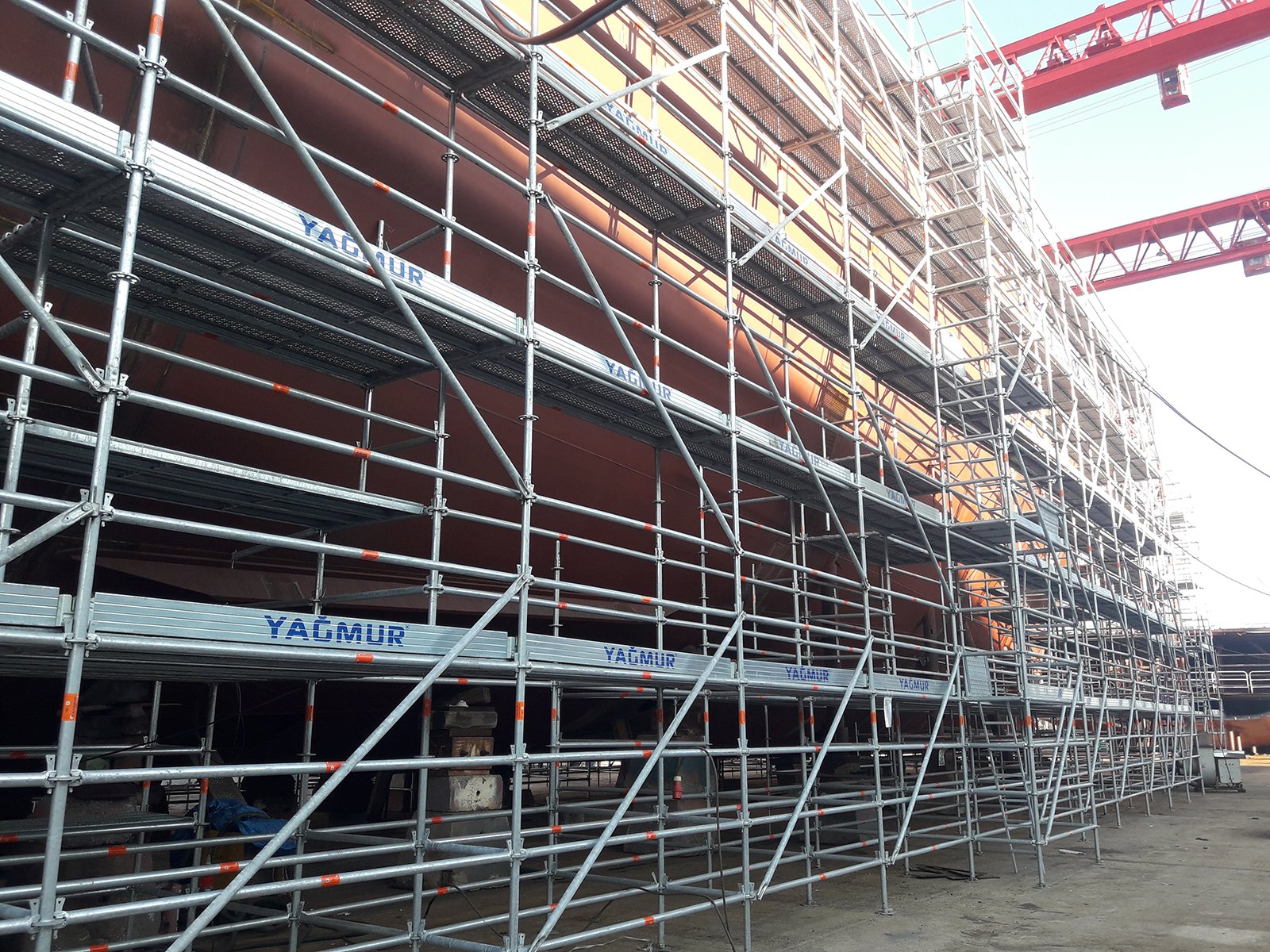 Flanged Shipyard 04 - Multidirectional Scaffolding System