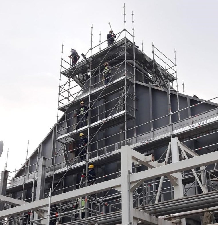 Flanşlı İskele Sistemi Multidirectional Scaffolding System 3 - INSTALLATION INDUSTRIELLE