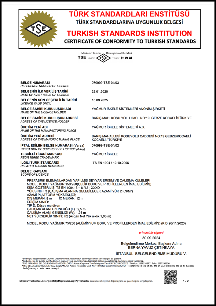 en1004 - CERTIFICATE