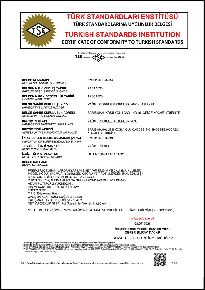 yagmur sertifika ts en 1004 1 - CERTIFICATE